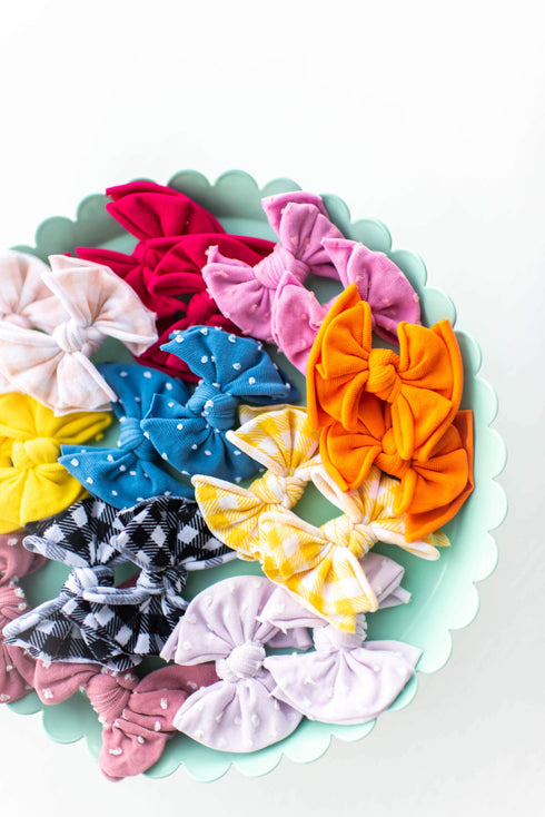 2pk-baby-fab-clips-canary Baby Bling Bows clips headbands - Sophia's Style-