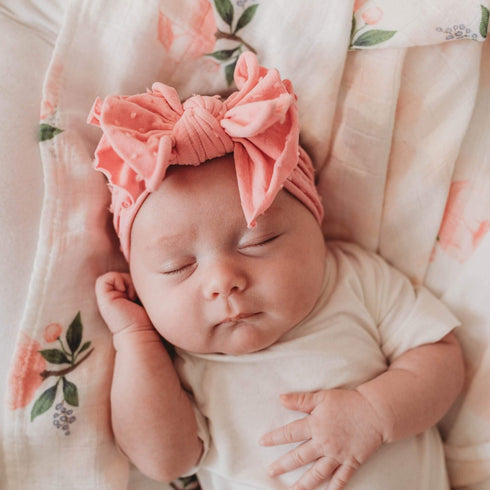 fab-bow-lous®-ruby-shabby-dot Baby Bling Bows clips headbands - Sophia's Style-