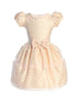 Girls Party Dress with Puff Sleeves and Bow – Elegant Special Occasion Dress, Sizes 2-16