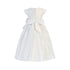 Sweet Kids Girls White Satin Cascading Ribbon Accent Communion Dress 6-16 - SophiasStyle.com