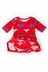 smu-red-mustang-3-4-sleeve-twirl-bodysuit Mila & Rose - Sophia's Style-2