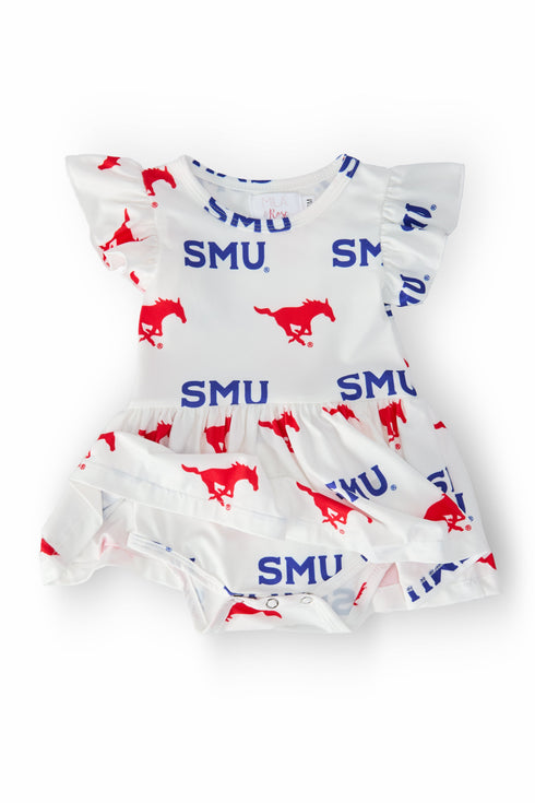 smu-white-mustang-flutter-twirl-bodysuit Mila & Rose - Sophia's Style-2