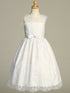 Girls White Lace Elegant & Timeless Communion Dress 6-12