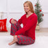 christmas-bamboo-unisex-pajama-pants-classic-red-tartan-plaid Sophia's StyleWomen's Loungewear-1