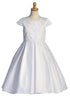 Girls Sequin Embroidered Tulle Satin Communion Plus Size Dress 8.5-20.5