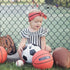 printed-knot-basketball Baby Bling Bows clips headbands - Sophia's Style-
