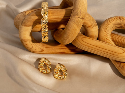 nathalia-sculpted-hammered-earrings-Sophia's Style-3