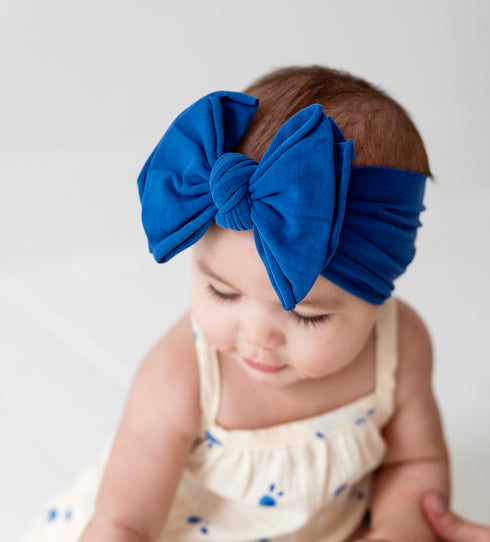 fab-bow-lous®-indigo Baby Bling Bows clips headbands - Sophia's Style-