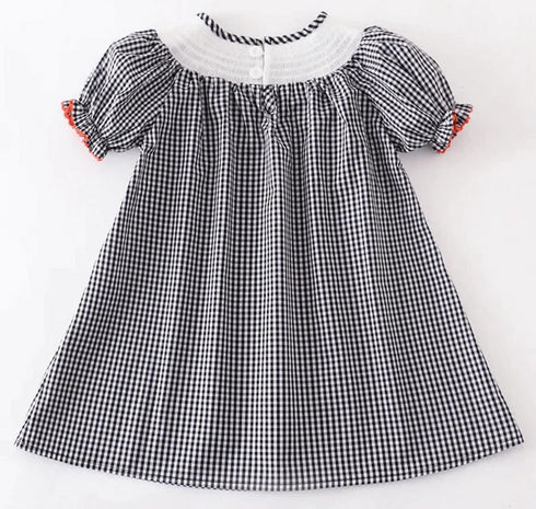 halloween-smocked-black-checker-dress little-miss-marmelade-Sophia's Style-3