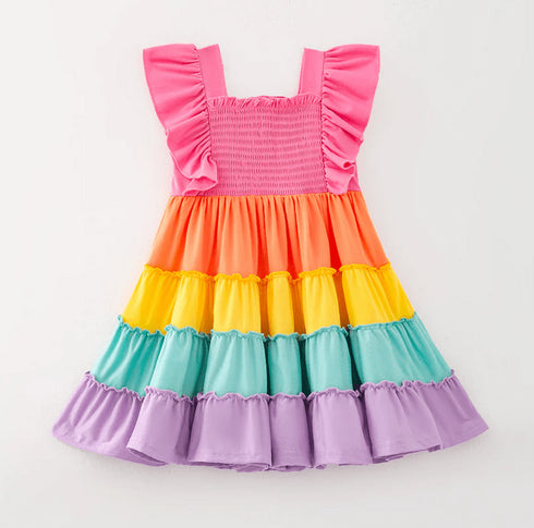 spring-ruffle-rainbow-smocked-playwear-dress little-miss-marmelade-Sophia's Style-5