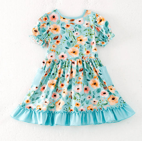 spring-teal-garden-playwear-dress little-miss-marmelade-Sophia's Style-2