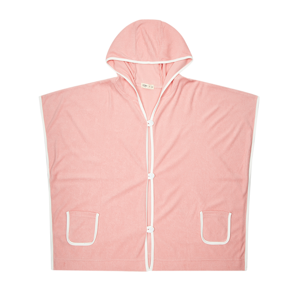pier-13-piped-terry-poncho-pink-crew-kids-sophias-styleCover up-1