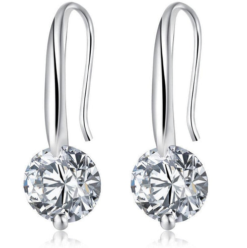 crystal-dangle-earrings-with-1-5-carat-cubic-zirconia-stone-Sophia's StyleEarrings-1
