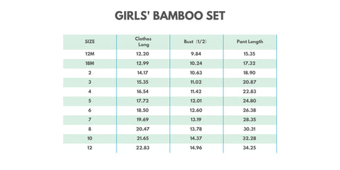 Pink character bamboo pocket pajama set