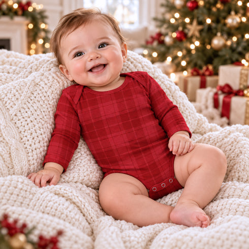 red-plaid-baby-bodysuit-in-soft-cotton-rib-holiday-one-piece-tesa-babe-sophias-styleBodysuits-1