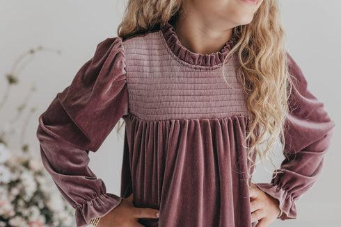 alexa-dusty-rose-smocked-velvet-dress-oopsie-daisy-sophias-style-2