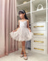 Girls Silver Ruffle Layered Tulle Lya Disco Ball Dress, Sizes 12M-14