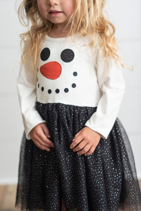 Snowman Sparkle Tulle Dress