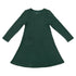 forest-green-bamboo-terry-daywear-girls-long-sleeve-dress-bellabu-bear - Sophia's Style -6