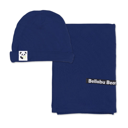 indigo-blue-bamboo-swaddle-beanie-set- at Sophia's Style-3