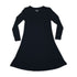 obsidian-black-bamboo-girls-long-sleeve-dress-bellabu-bear - Sophia's Style -3
