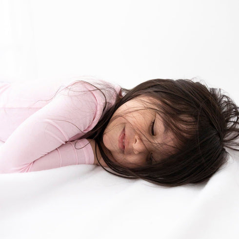 blush-pink-bamboo-kids-pajamas-bellabu-bear - Sophia's Style -7