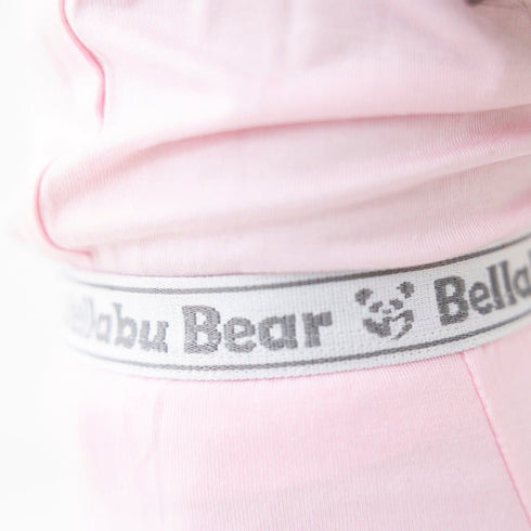 blush-pink-bamboo-kids-pajamas-bellabu-bear - Sophia's Style -5