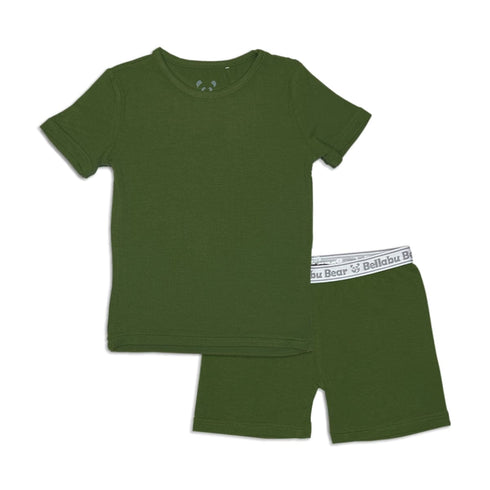 evergreen-bamboo-kids-pajama-short-set-Bellabu Bear at Sophia's StyleThe "Easy Two-Piecey"-1