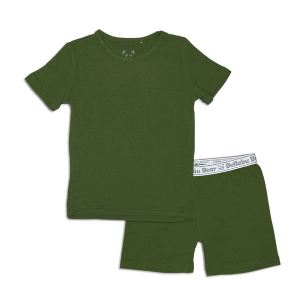 evergreen-bamboo-kids-pajama-short-set-Bellabu Bear at Sophia's StyleThe "Easy Two-Piecey"-1