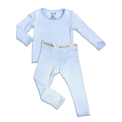 sky-blue-bamboo-kids-pajamas-bellabu-bear - Sophia's Style -3