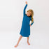 teal-blue-bamboo-girls-long-sleeve-dress-bellabu-bear - Sophia's Style -3