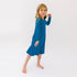 teal-blue-bamboo-girls-long-sleeve-dress-bellabu-bear - Sophia's Style -2