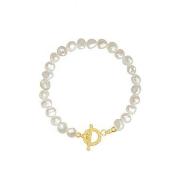sophisticated-baroque-freshwater-pearl-bracelet-Sophia's StyleBracelets-1