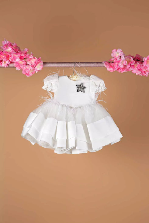 star-white-baby-dress-set- at Sophia's Style-4