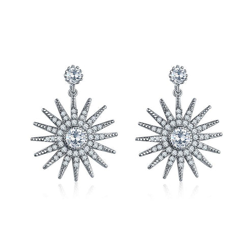 star-dangle-earrings-with-white-diamond-cubic-zirconia-Sophia's StyleEarrings-1