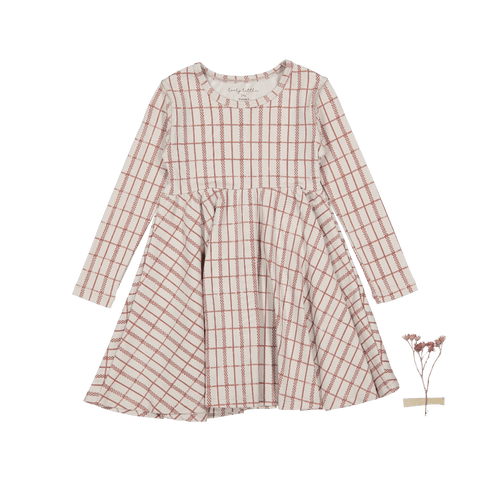 the-printed-long-sleeve-dress-mauve-check-sophias-styleLong Sleeve Dress-1