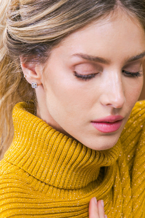 halo-zirconia-round-earrings Flying Tomato-Sophia's Style-4