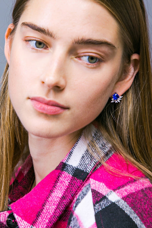 avon-royal-blue-earrings Flying Tomato-Sophia's Style-2