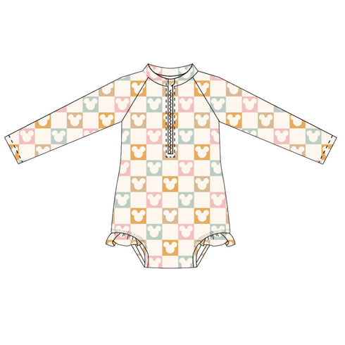 checkered-magic-long-sleeve-swimsuit- at Sophia's Style-4