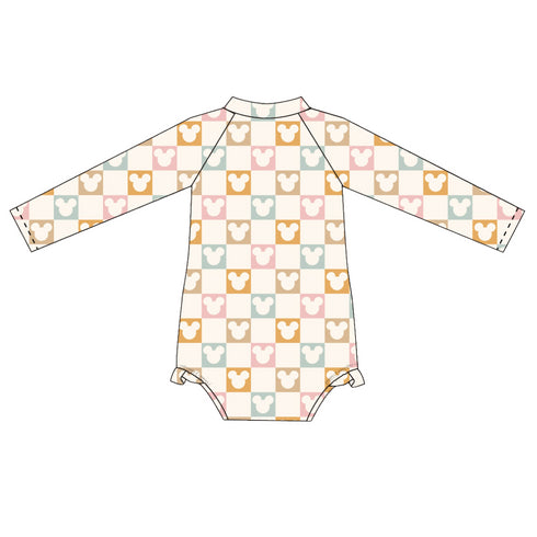 checkered-magic-long-sleeve-swimsuit- at Sophia's Style-5