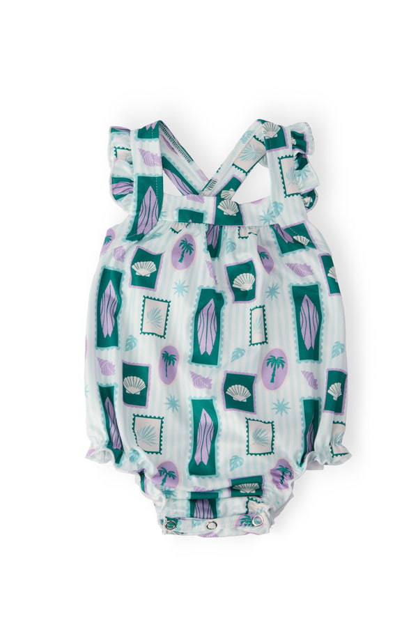 surfer-girl-ruffle-cross-back-romper-Mila&Rose-Sophia's StyleRuffle Cross Back Romper-1