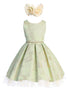 Girls Multi Color Floral Pleated Jacquard Crystal Tulle Flower Girl Dress 2-16 - SophiasStyle.com