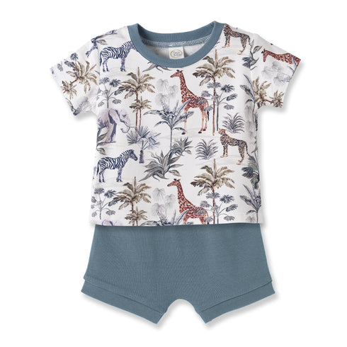 jungle-safari-baby-boy-bamboo-cotton-top-shorts-set-sophias-styleTwo-Piece Sets-1