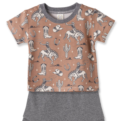 wild-wrangler-brown-western-bamboo-cotton-boys-short-set-Sophia's Style-2