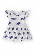 tcu-white-frog-flutter-twirl-bodysuit Mila & Rose - Sophia's StyleTwirl Bodysuit - S/S Flutter-1