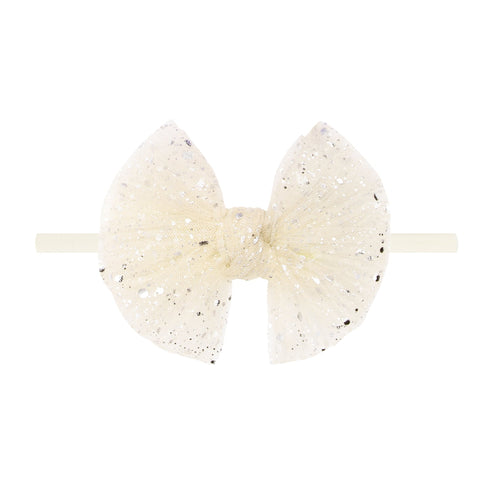 tulle-fab-skinny-princess-ivory Baby Bling Bows clips headbands - Sophia's StyleTULLE FAB SKINNY-