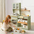 Tiny Land® Pretend Play Kitchen for Toddlers - Serenity Wooden Kitchen – Green