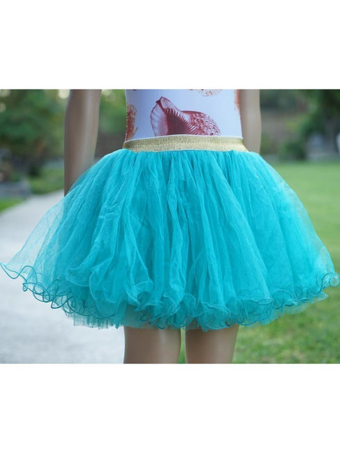Girls Multi Colors Elastic Waist Mesh Ruffle Tutu Skirt 9M-8 - SophiasStyle.com