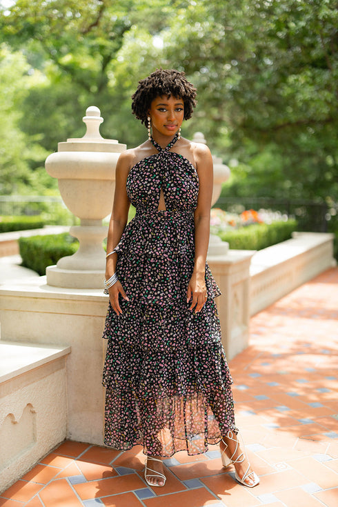 talia-halter-long-dress-surreal Buddy Love - Sophia's Style-Talia Halter Long Dress - Surreal-Surreal-XS-1