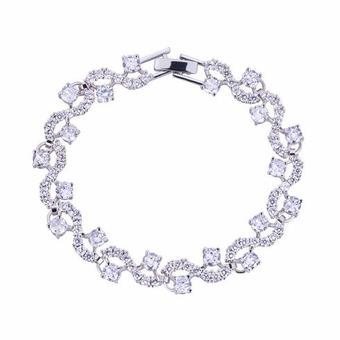 tennis-bracelet-with-round-cut-white-diamond-cubic-zirconia-Sophia's StyleBracelets-1